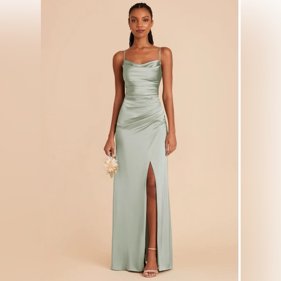 Birdy Grey Lydia Dress - Matte Satin Sage - Picture 1 of 5